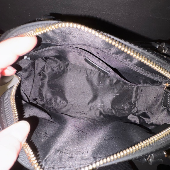 NWT Kate Spade Black & White Purse w/ Crossbody Strap - Picture 6 of 7